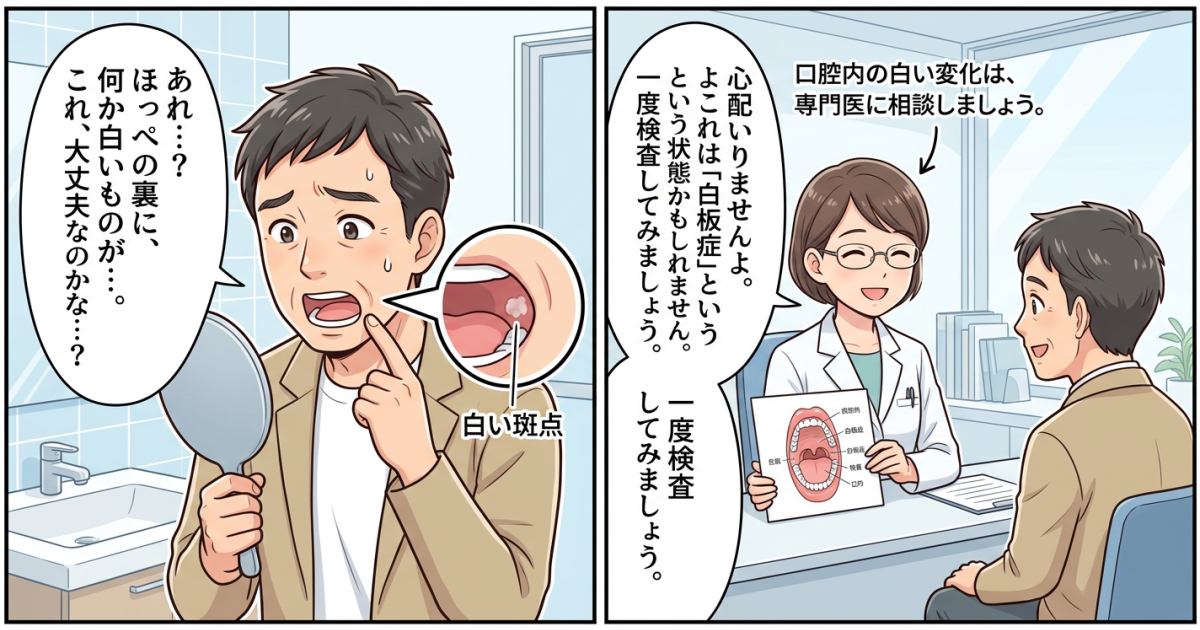 口の中の白い斑点はがん？痛くない口腔外科の選び方と受診目安
