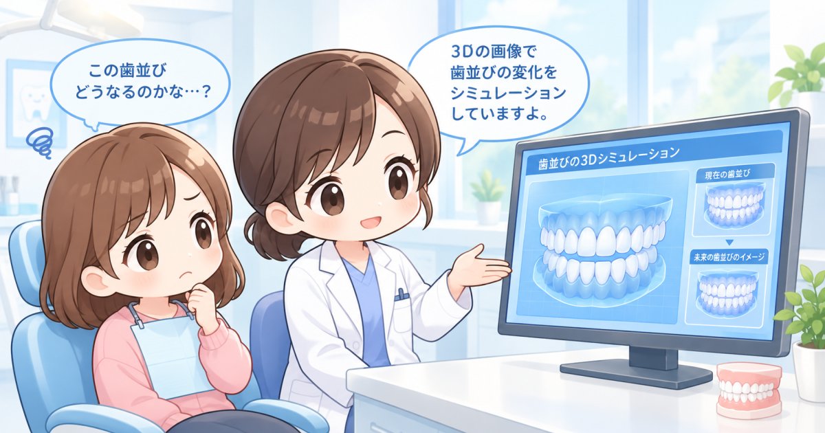 矯正シミュレーション画像と実際の仕上がりが違う理由とは