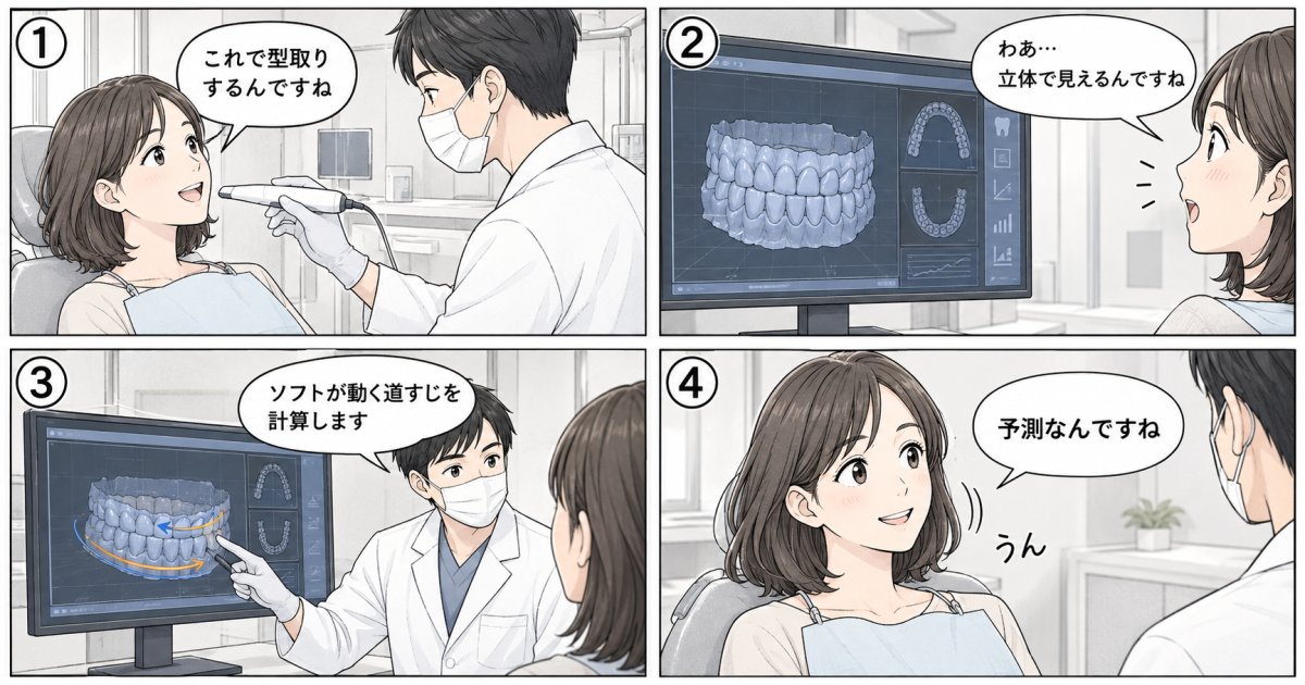 矯正の3Dシミュレーション画像はどのように作られているのか